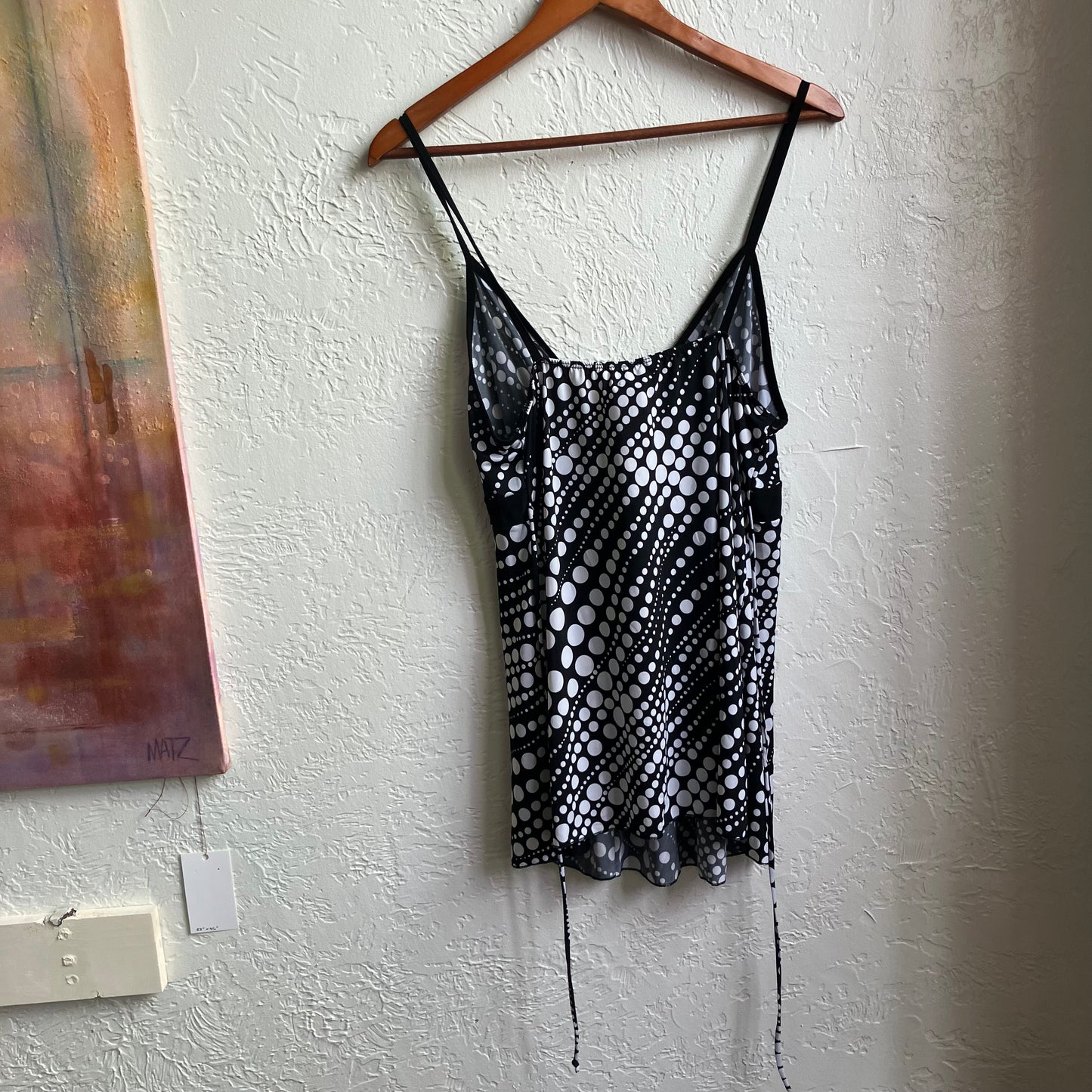 Black And White Y2K Polka Dot | XL