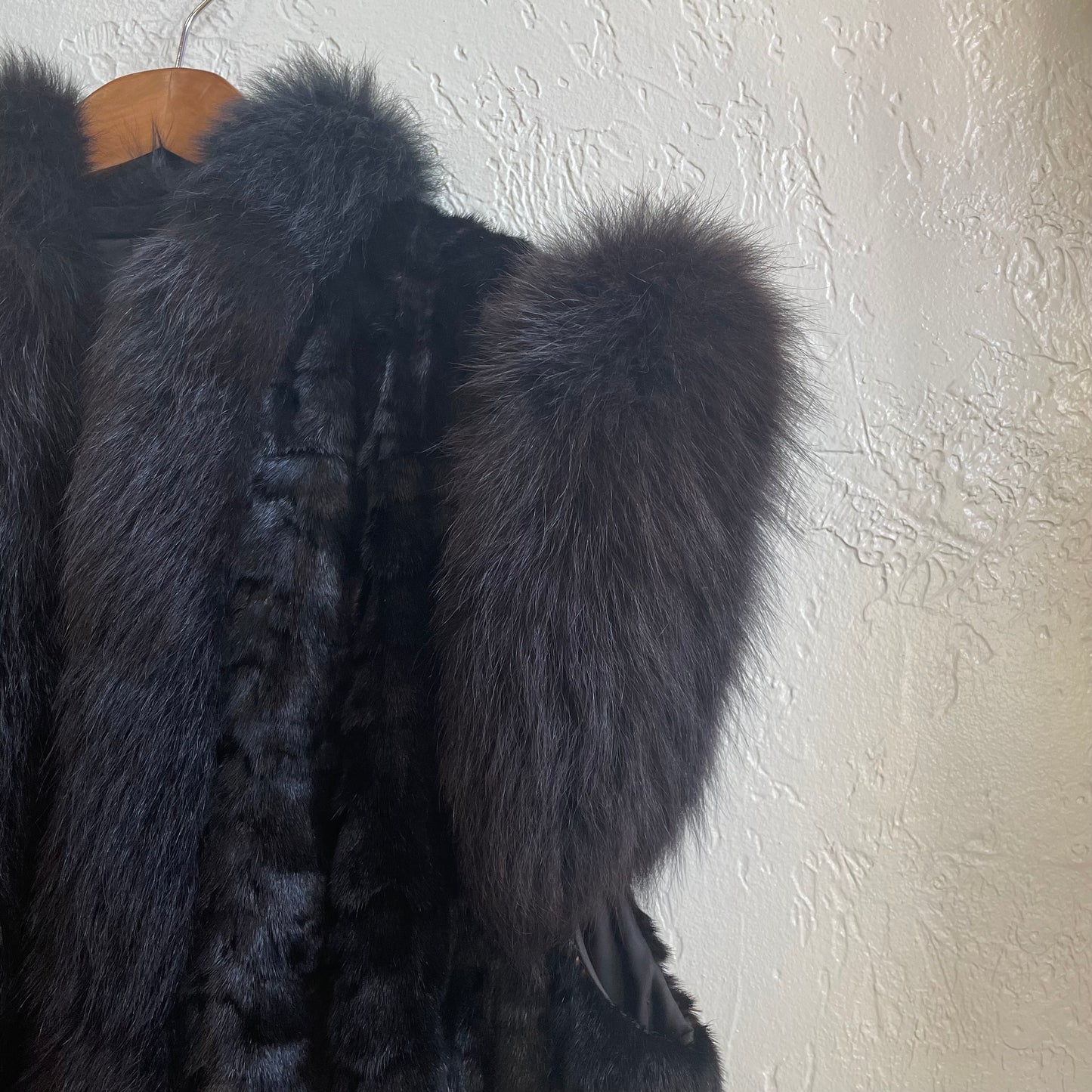 Saga Mink Vest and Fox Collar | Size XL