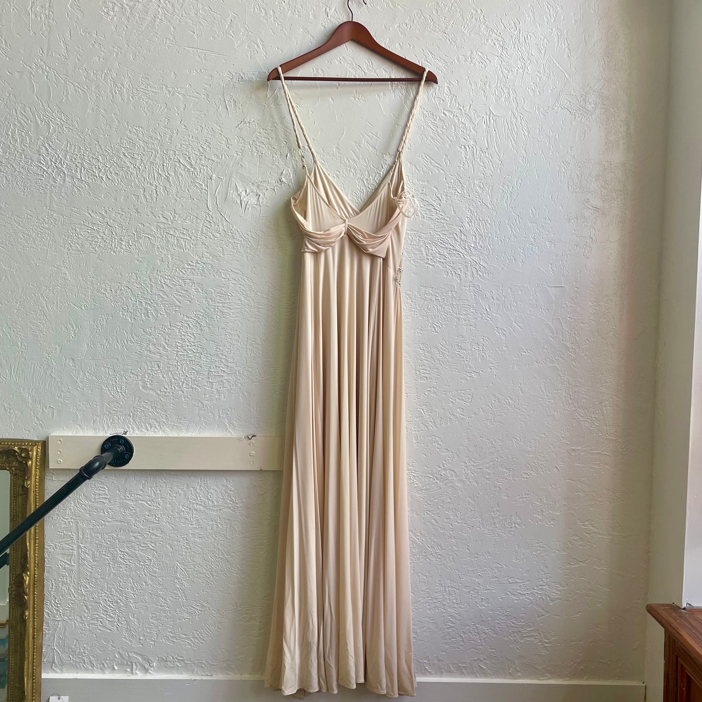 Champagne Sequin Party Dress | Medium