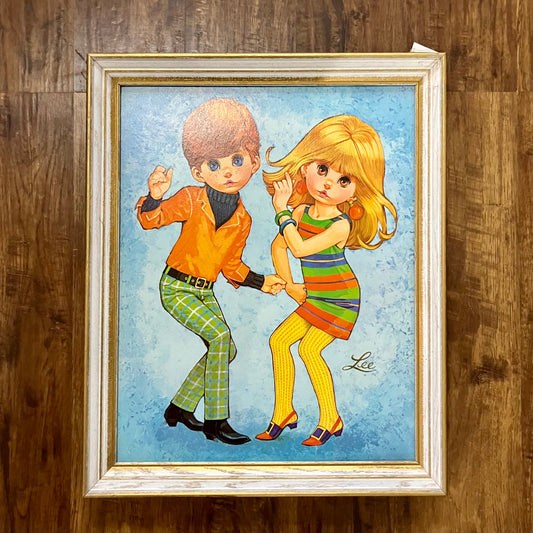 60s Big Eyes Blue Print 16 x 20