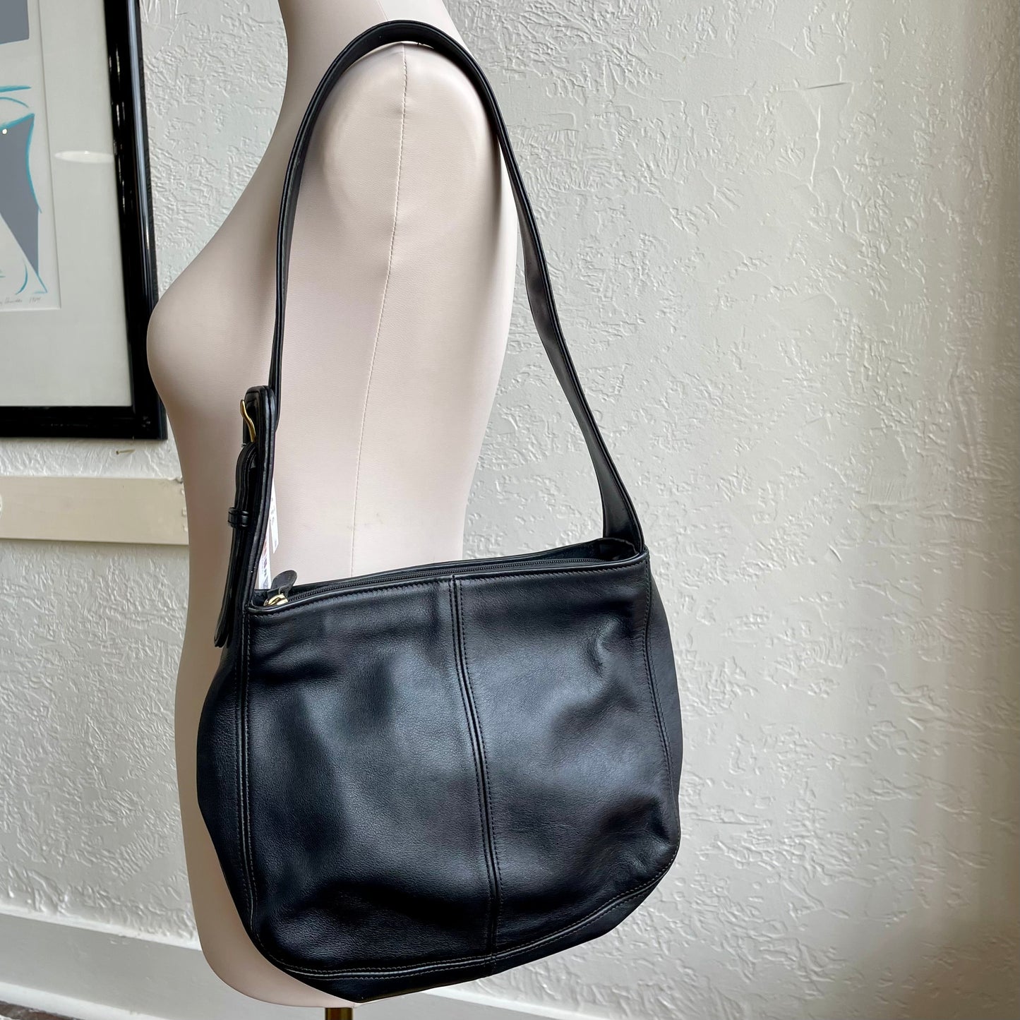 Coach Black Vintage Flatiron Zip #4174