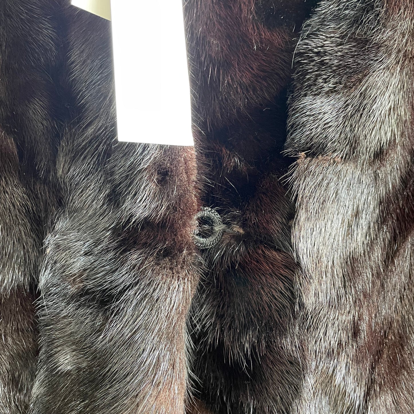 Deep Brown Long Mink Fur Coat | Medium