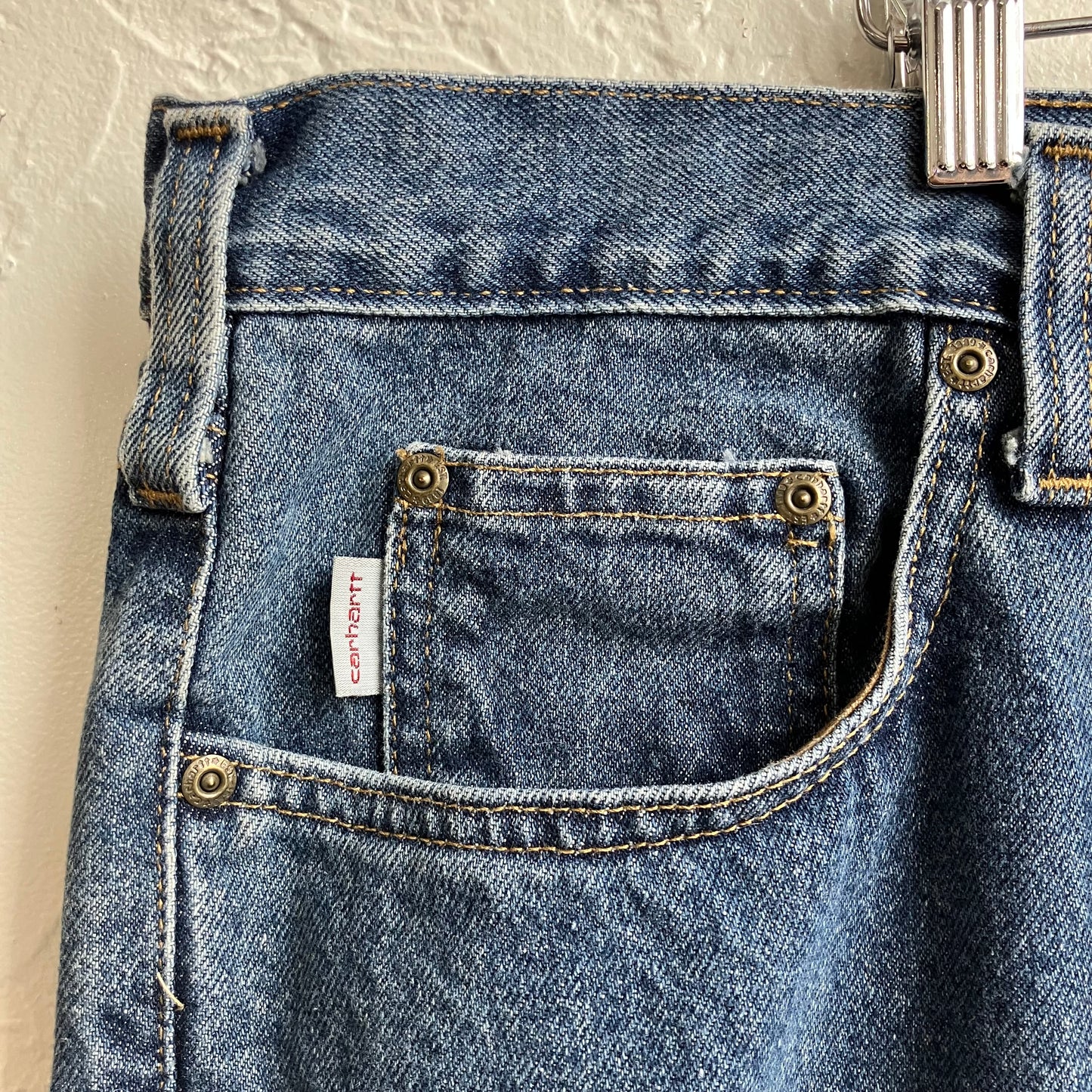 Carhartt Classic Blue Jeans Vintage Logo 44x34