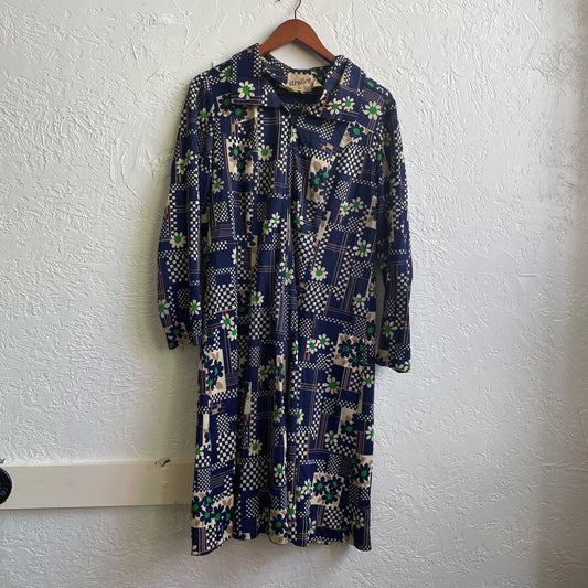 70’s Find Floral Maxi Dress | XXL