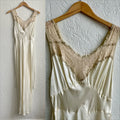 Ivory Silk and Lace Lingerie Night Gown 1930/40's | One Size