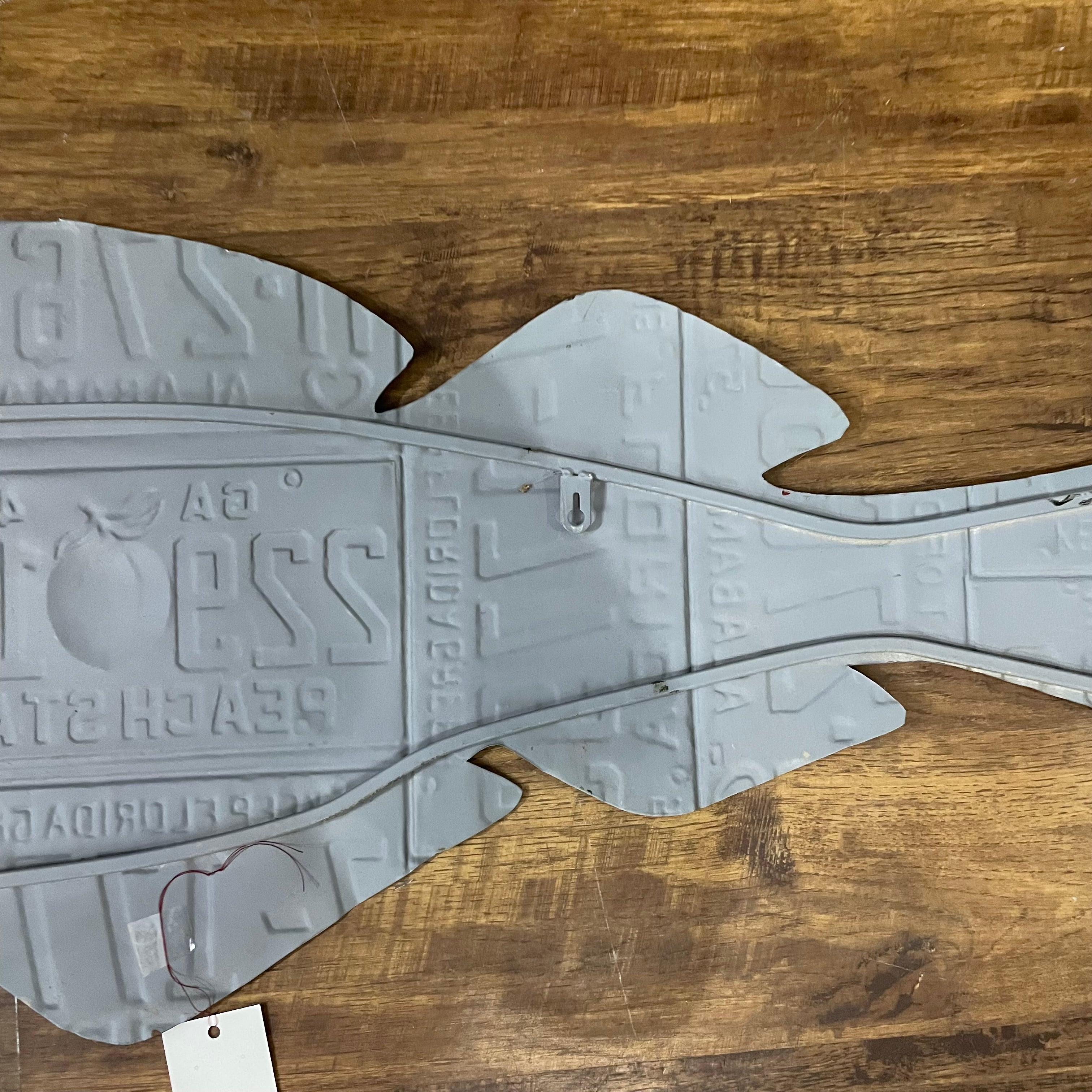 60" License Plate Fish
