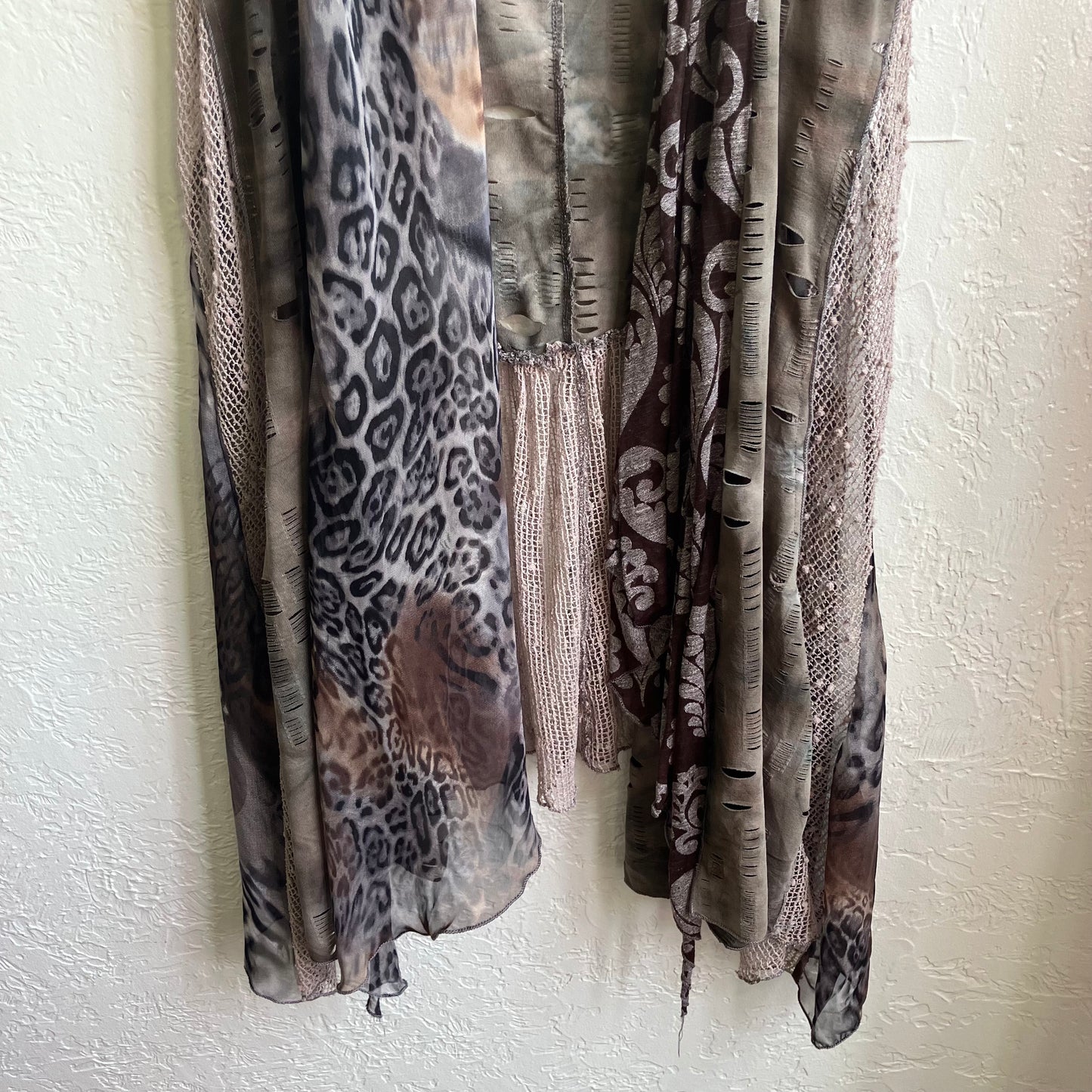 Patchwork Multi Print Cardigan | XL