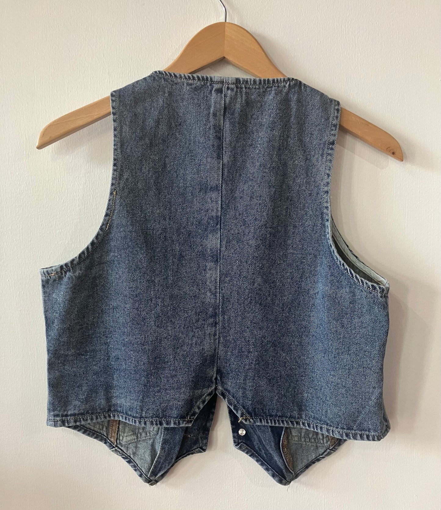 Denim V Neck Vest