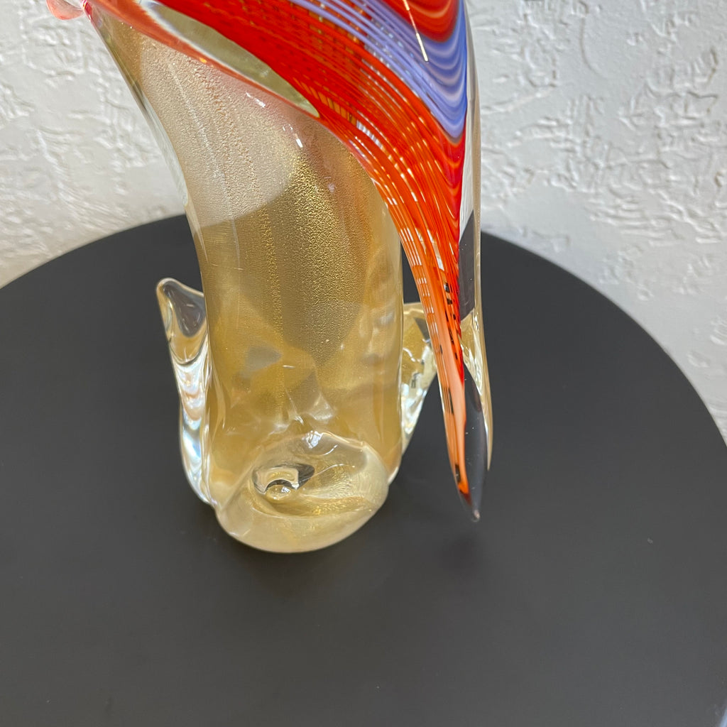 Murano Glass Art Cockatoo Figurine