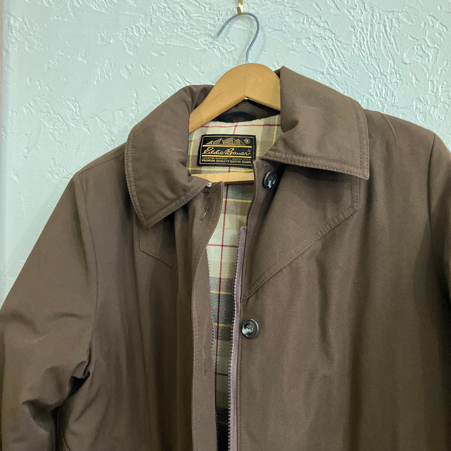 Eddie Bauer Brown Insulated Trench | Medium