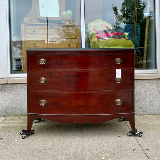 Mahogany 3 Drawer Buffet 1960s by Johnson of Grand Rapids