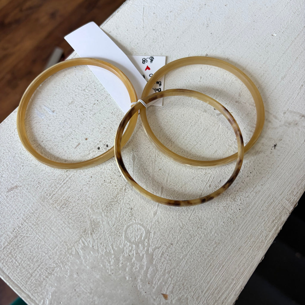 Buffalo Horn Bangle Set of 3
