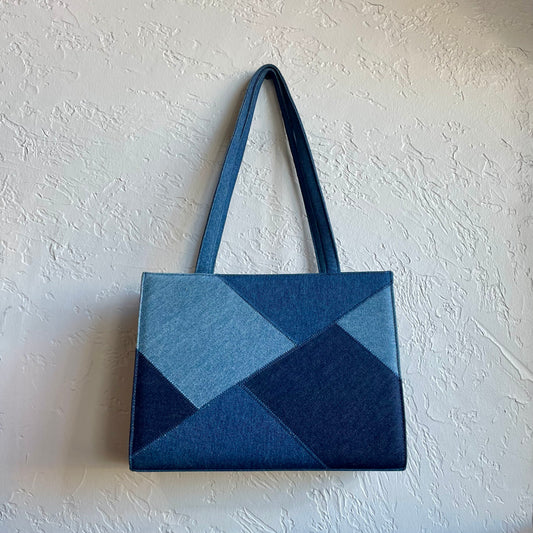 Y2K Denim Patchwork Purse