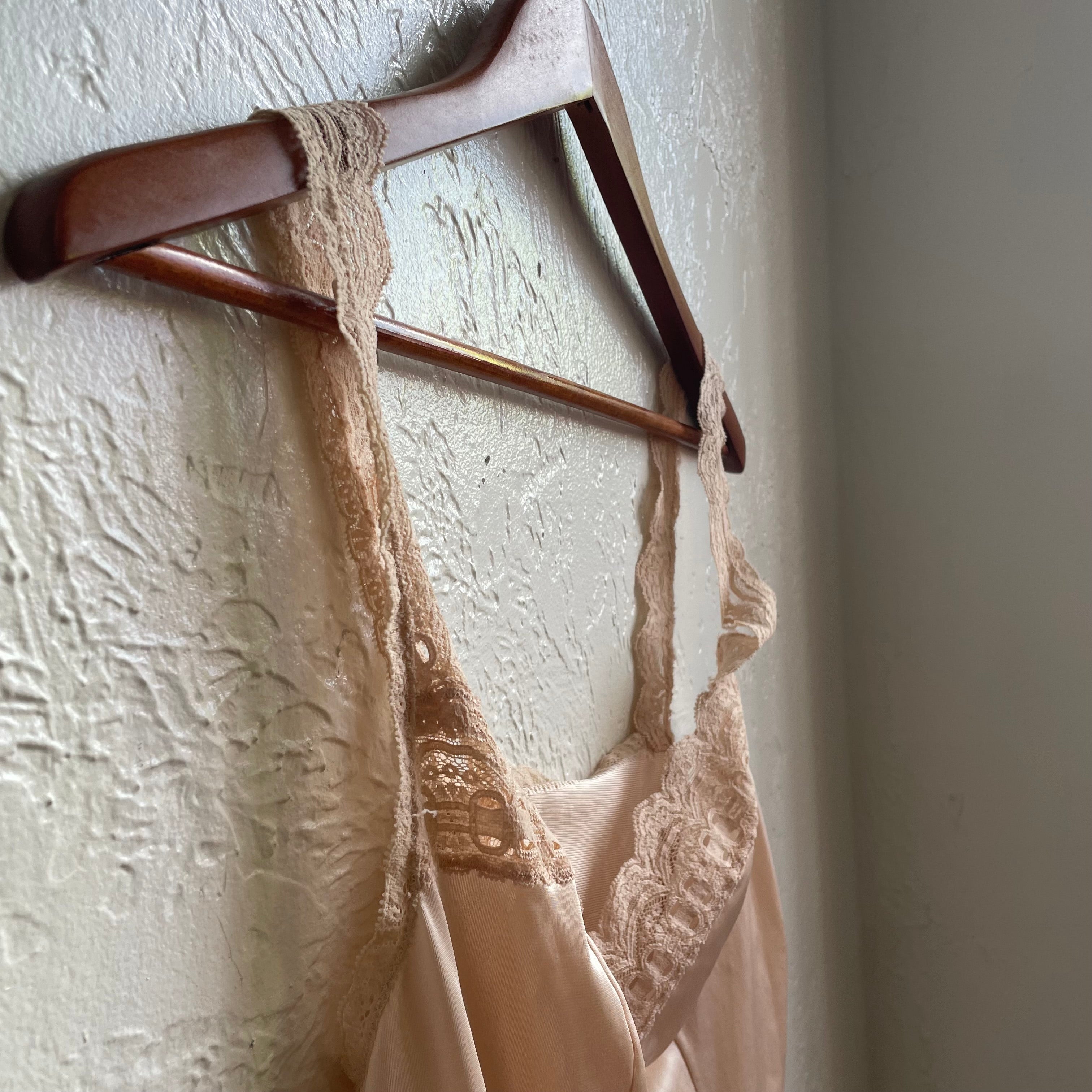 Champagne Colored Lace Slip Cami | Large