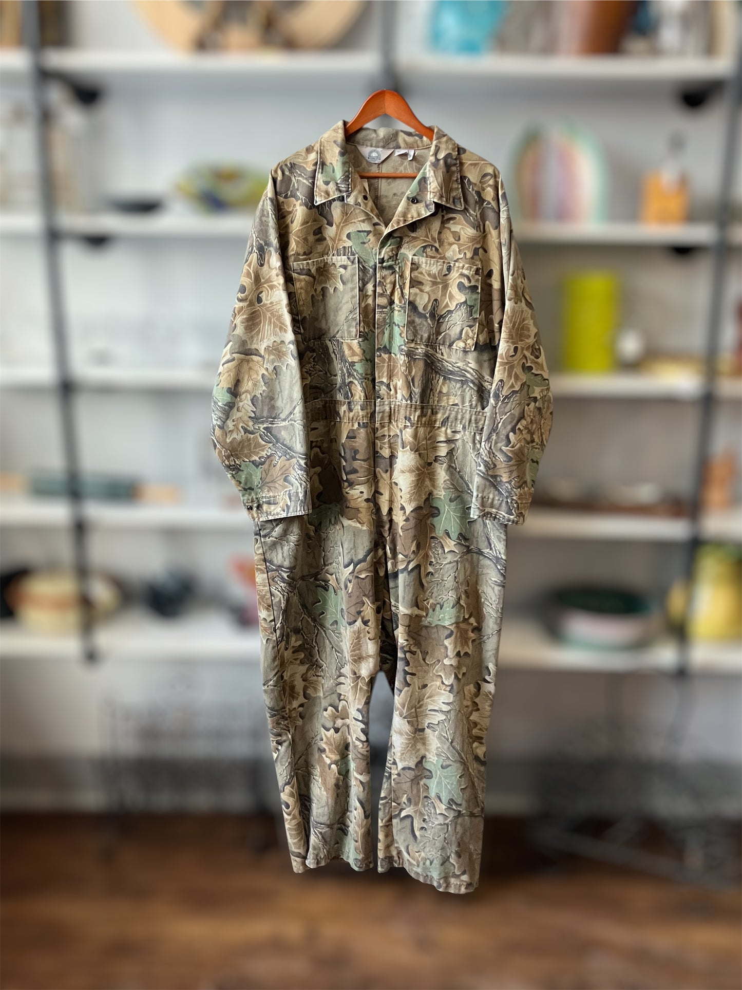 American Traditions Camo Vintage 90s Full Length Coveralls Jumpsuit 3XL