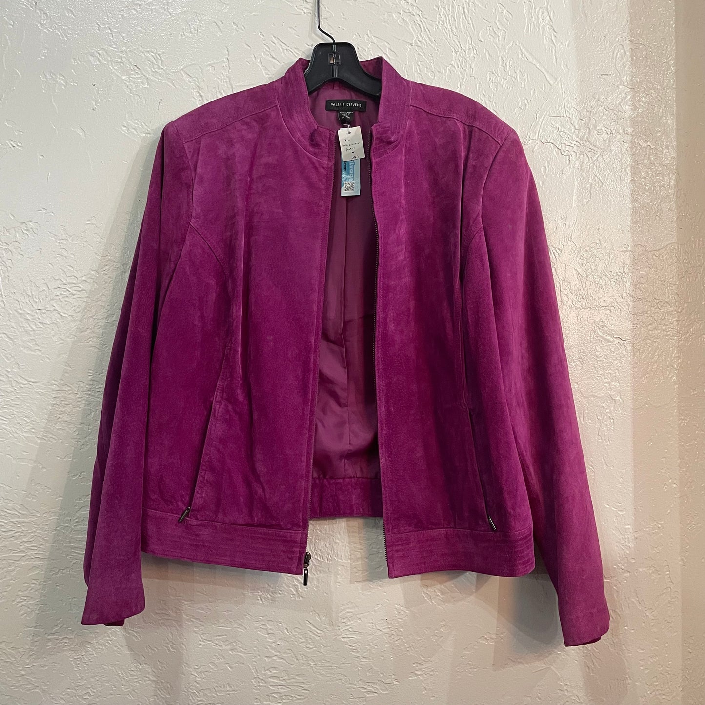 Valerie Steven’s Magenta Suede Jacket | XL