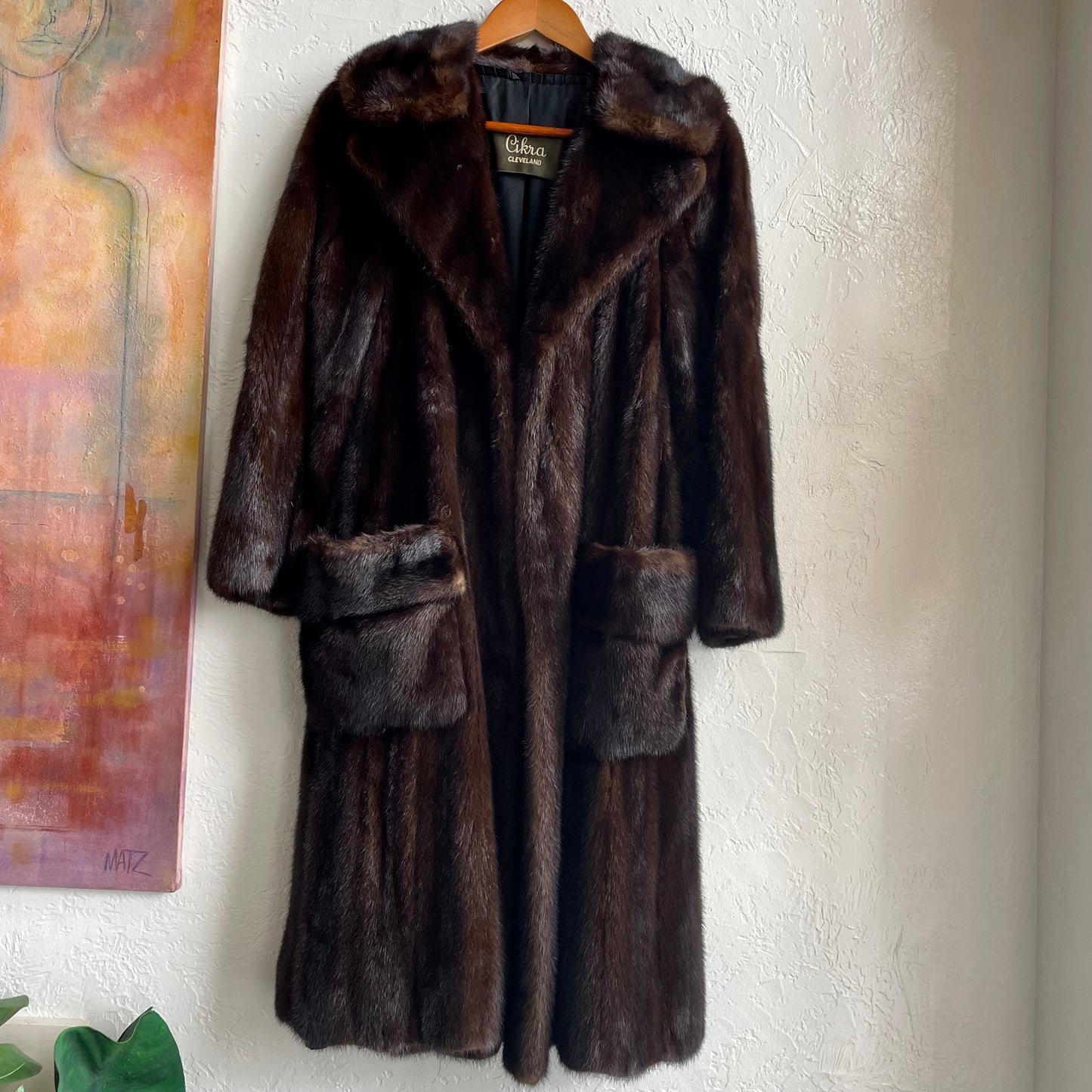Pea Coat Style Mink Coat 1970s| Petite Small