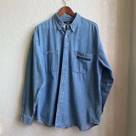 Blue Denim Harley Davidson Jacket | XL