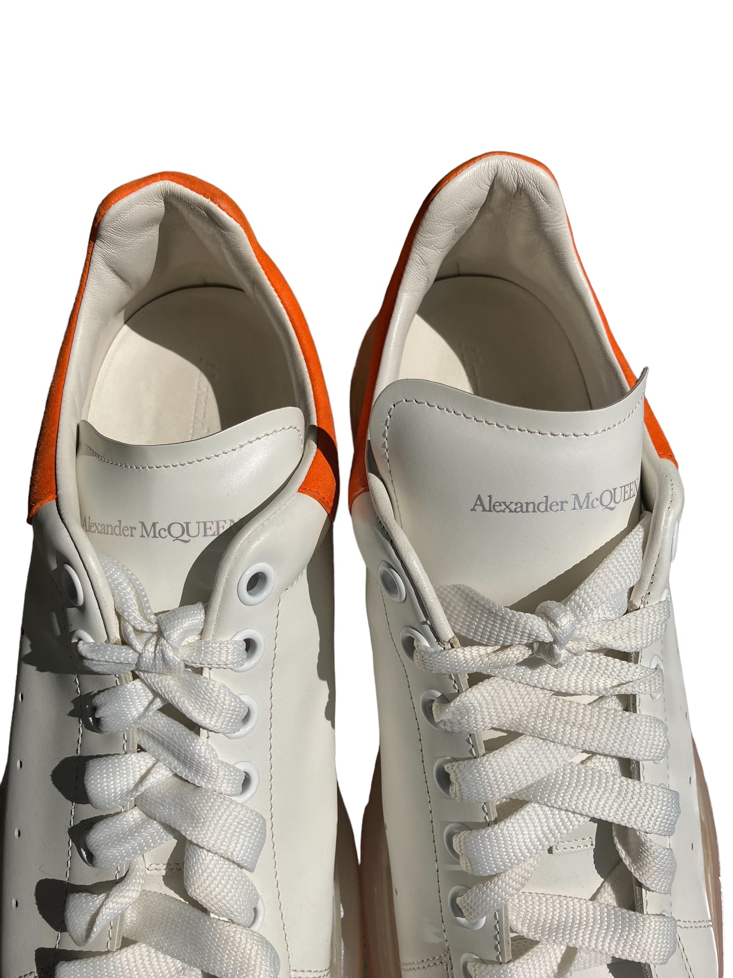 Alexander McQueen Men’s Oversized Clear Sole Sneaker White eu 45 | us 11.5