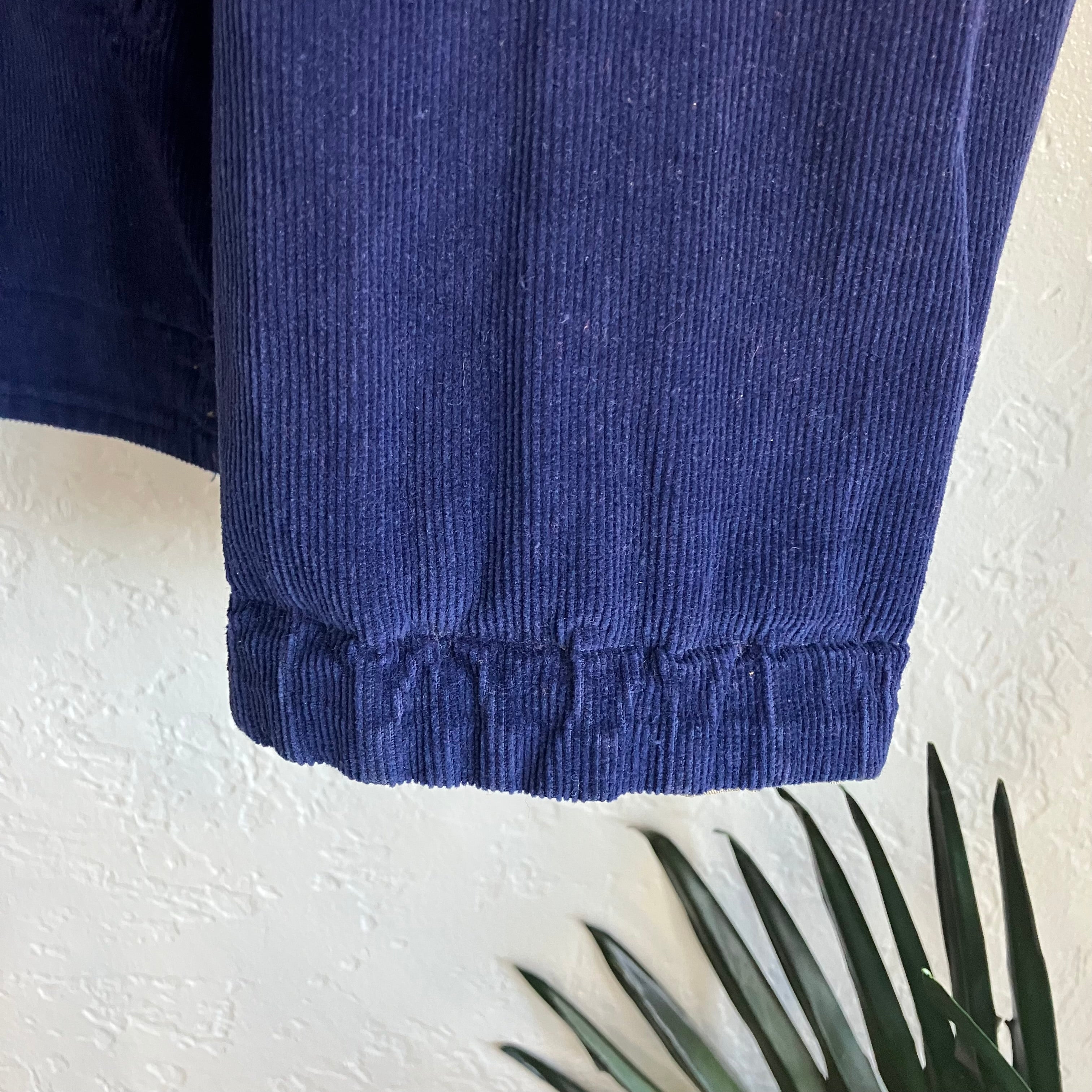 Blue Corduroy Reversible Jacket Large
