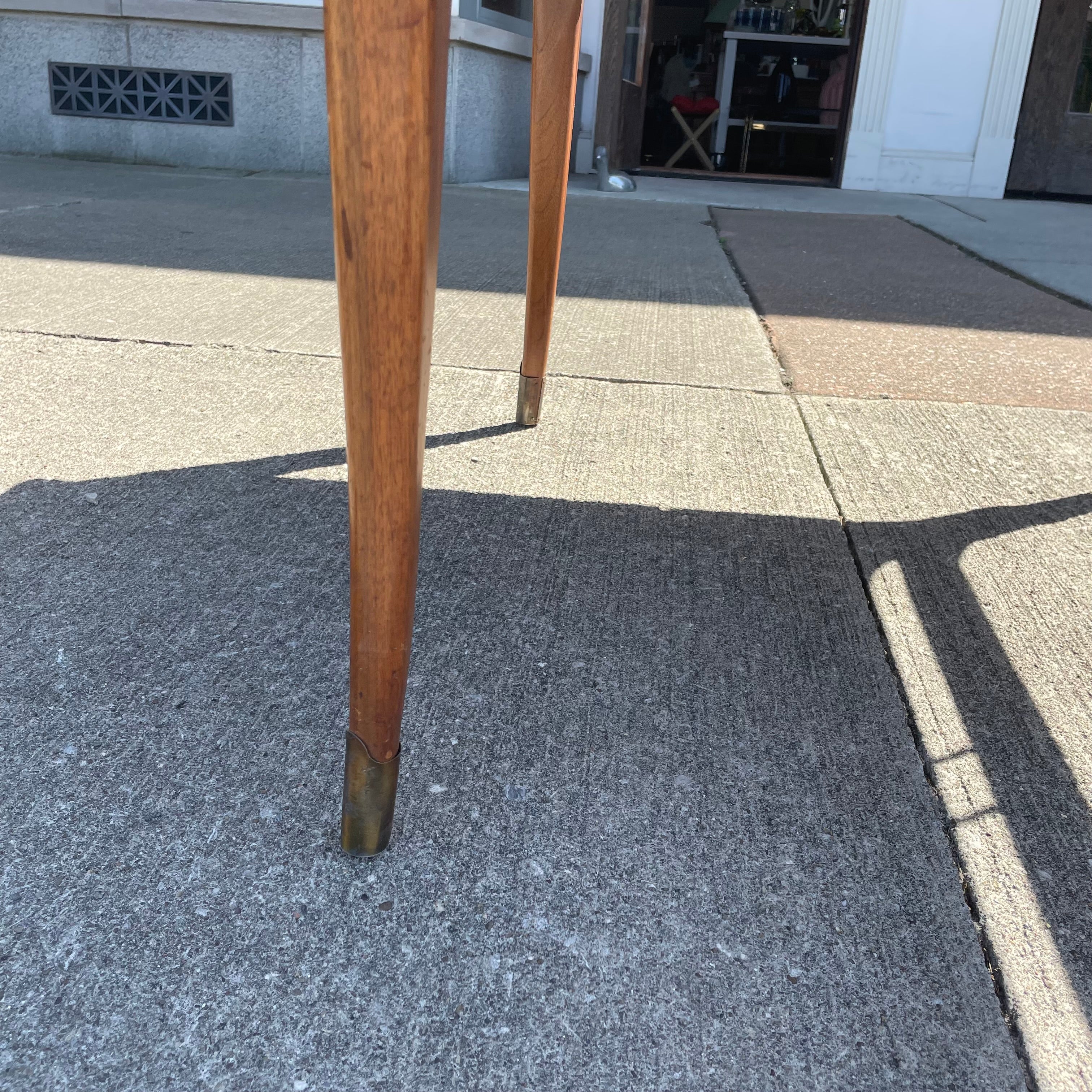 'Tiara' Series Walnut Mid-Century End Table by White Furniture