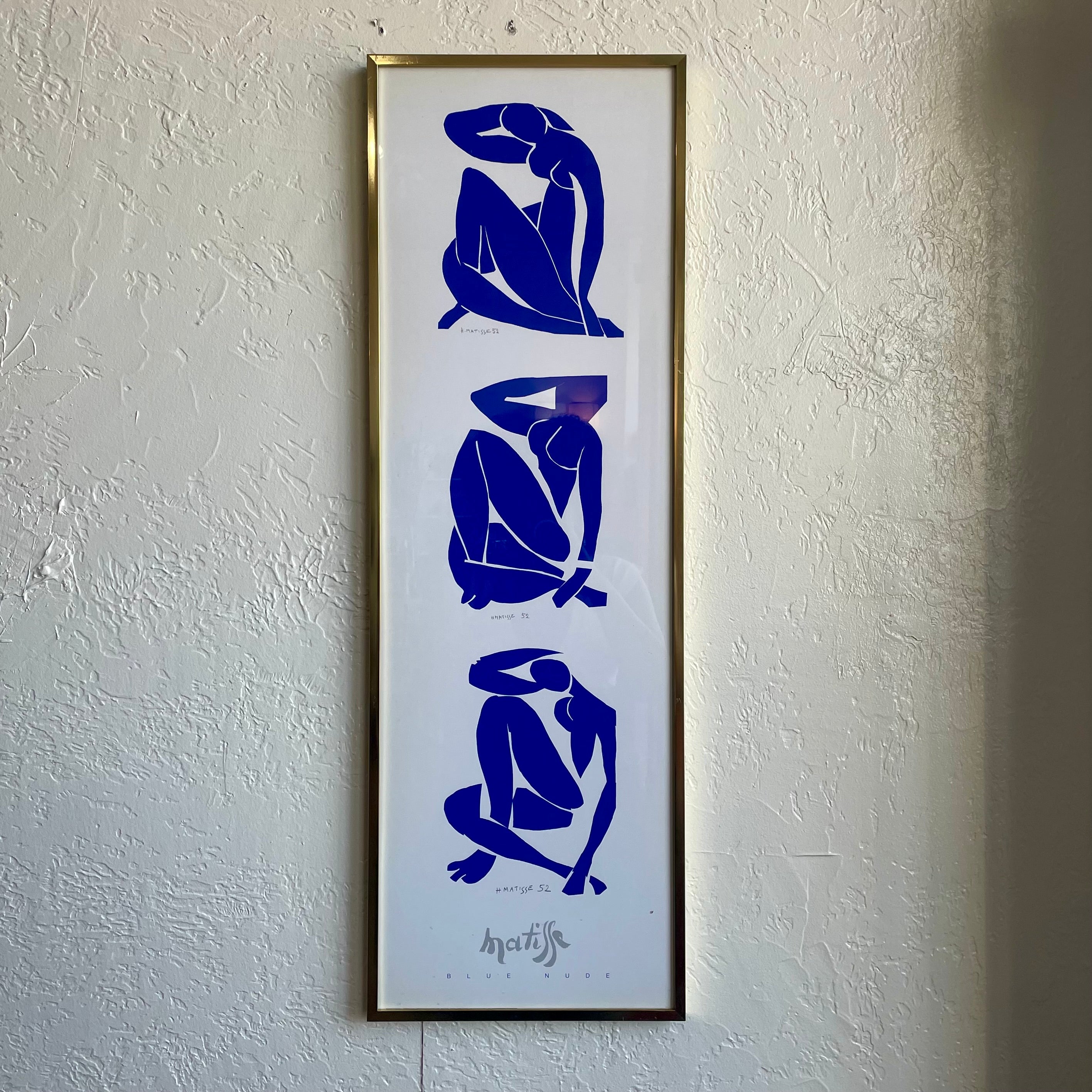 “Blue Nude” 1952 by Henri Matisse Gold Framed Print