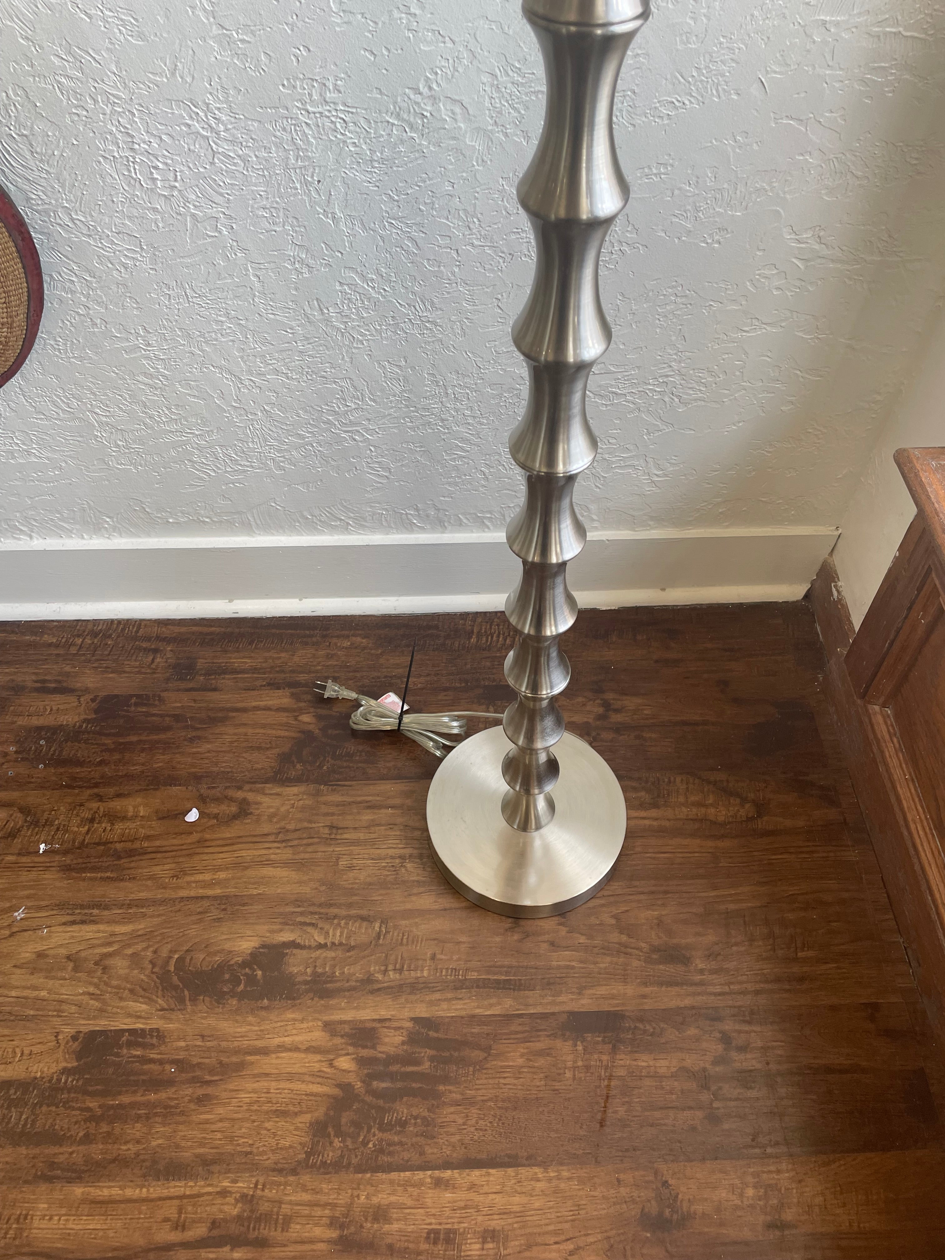 Modern Brushed Nickel Lamp Shade