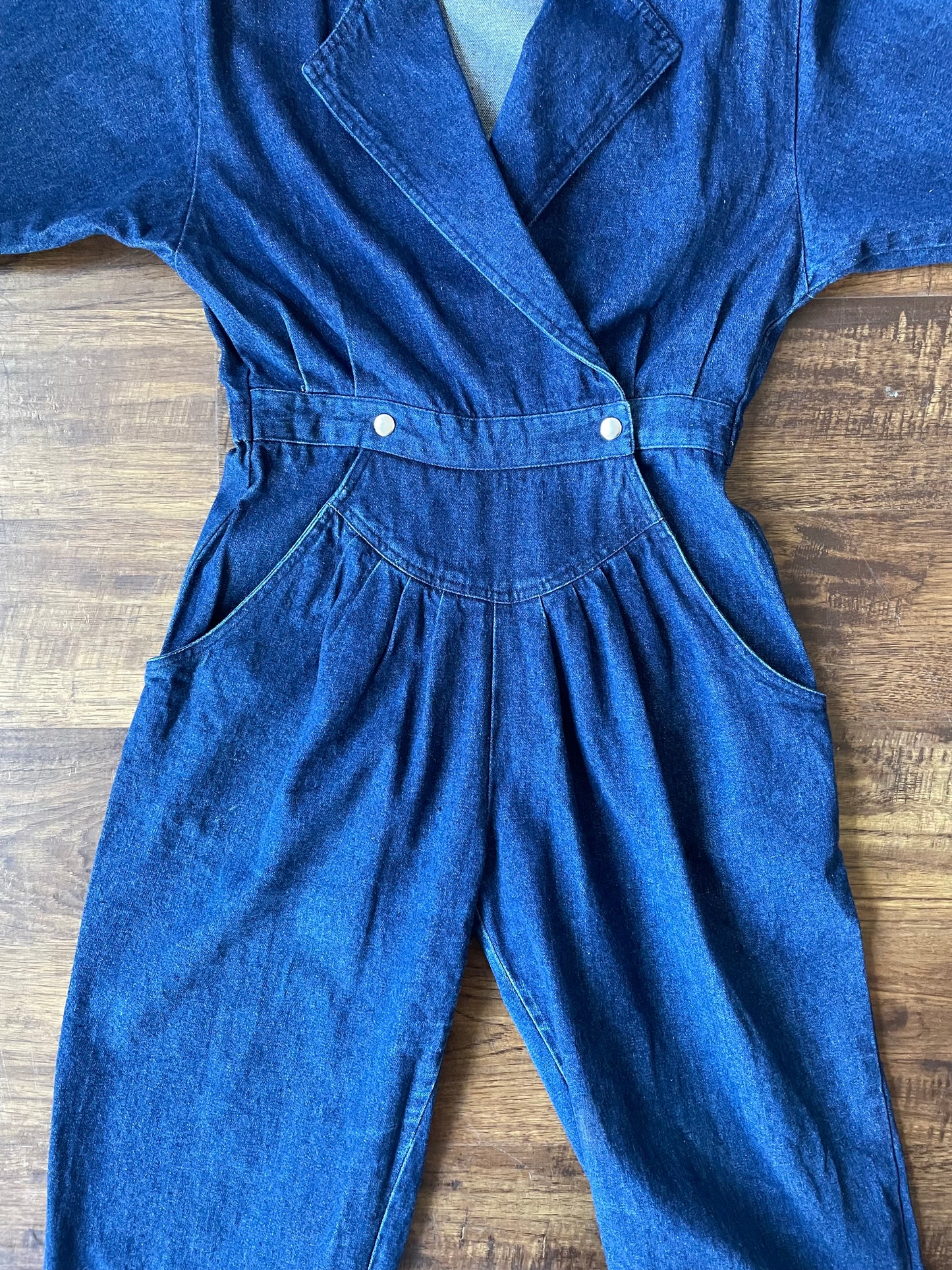 80s Denim Jumpsuit size L