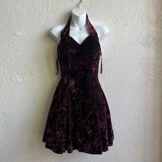 Vintage Velvet Dress | XS