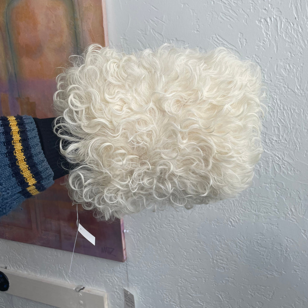 Curly Shearling Hand Warmed Muff