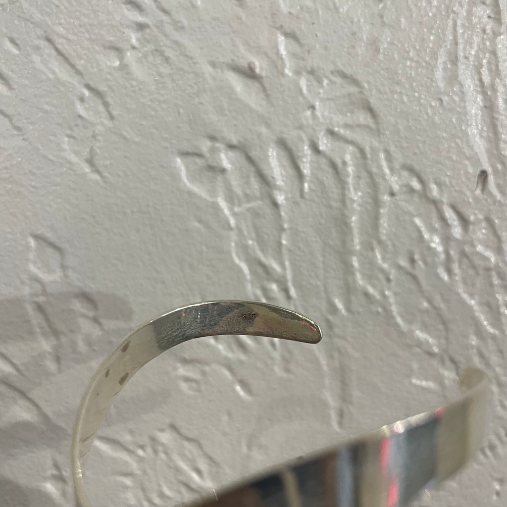 Hammered .925 Sterling Silver Cuff Bracelet