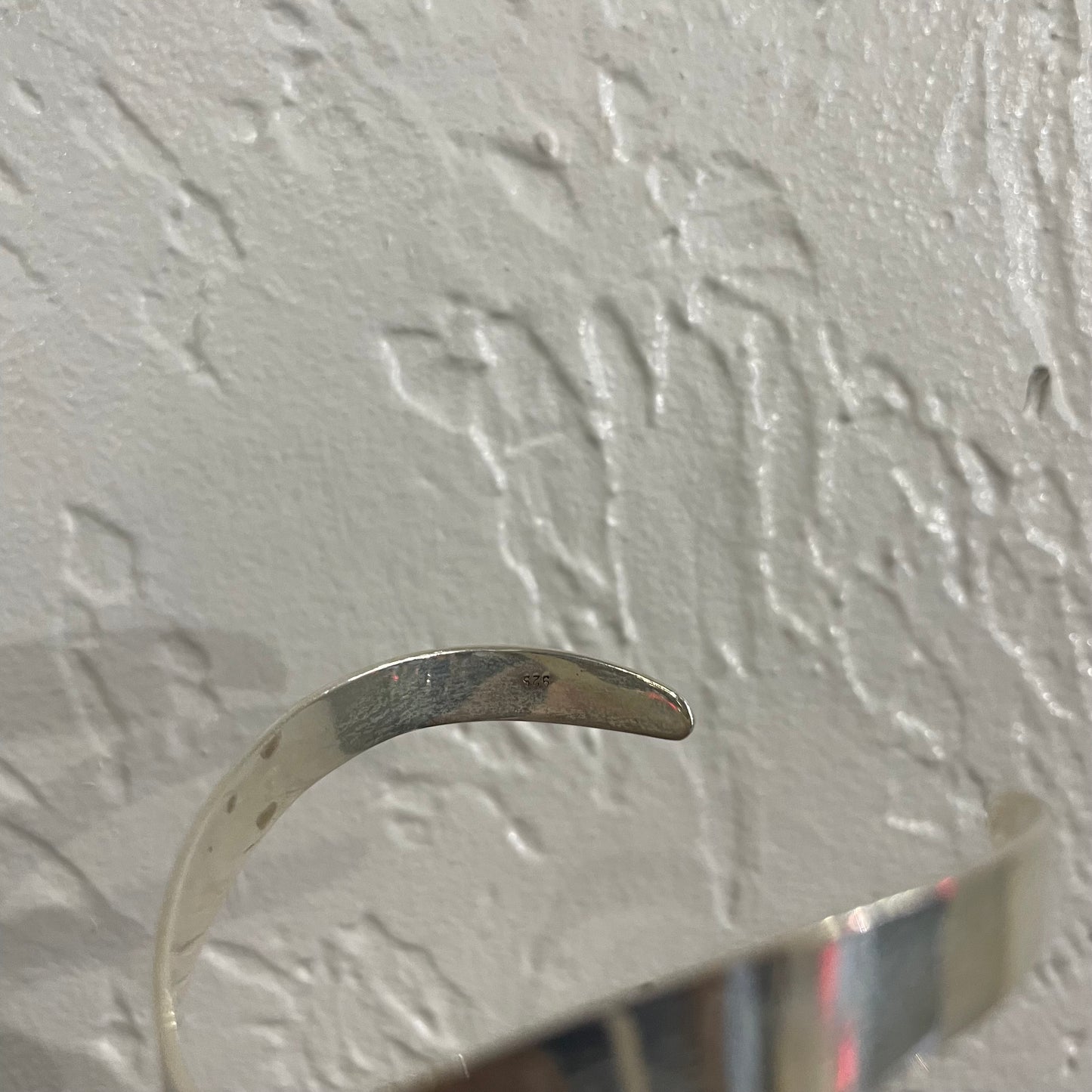 Hammered .925 Sterling Silver Cuff Bracelet