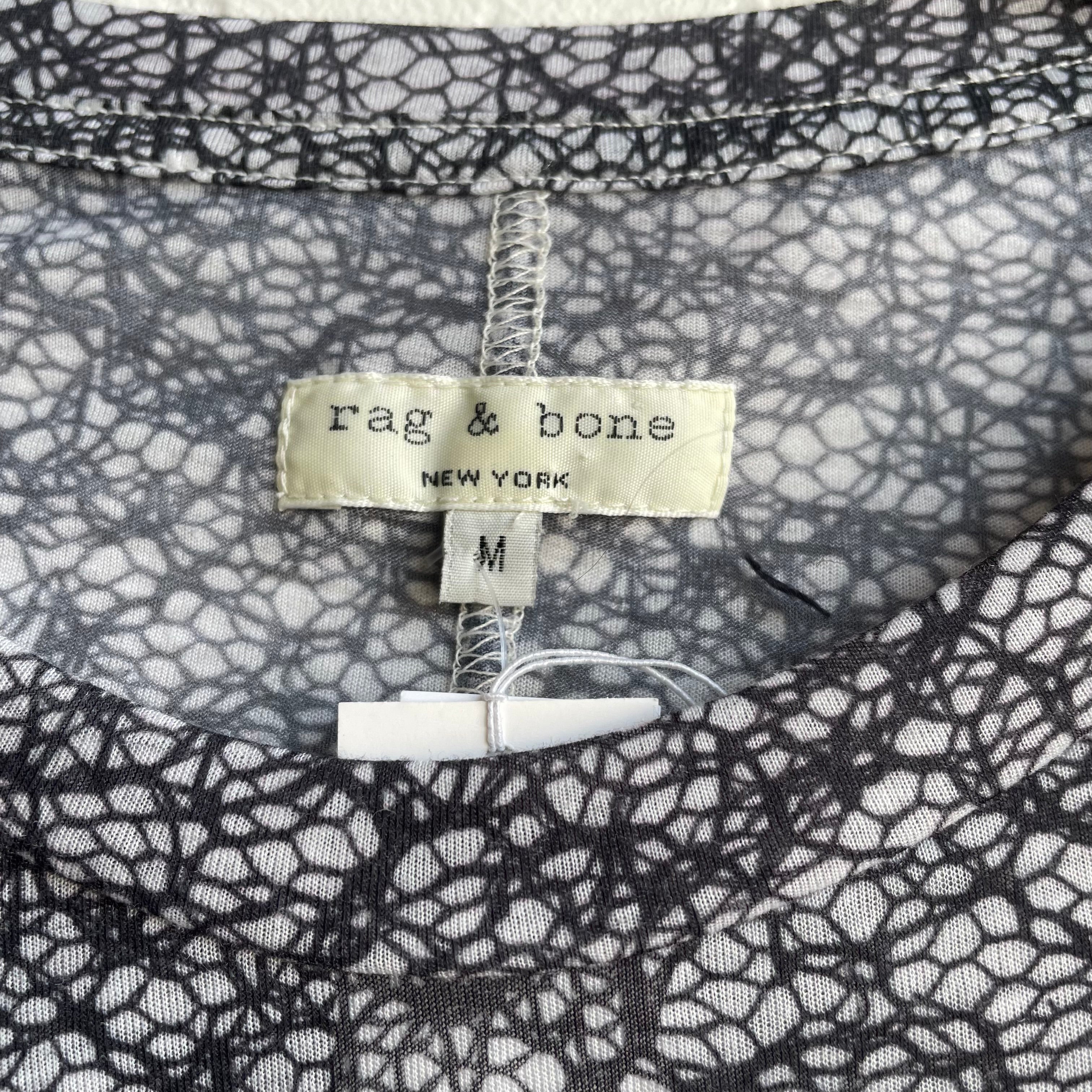 Rag & Bone Long Sleeve Sheer Shirt | medium
