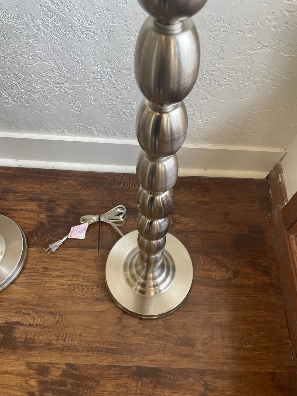 Brushed Nickel Floors Lamps Set of 2