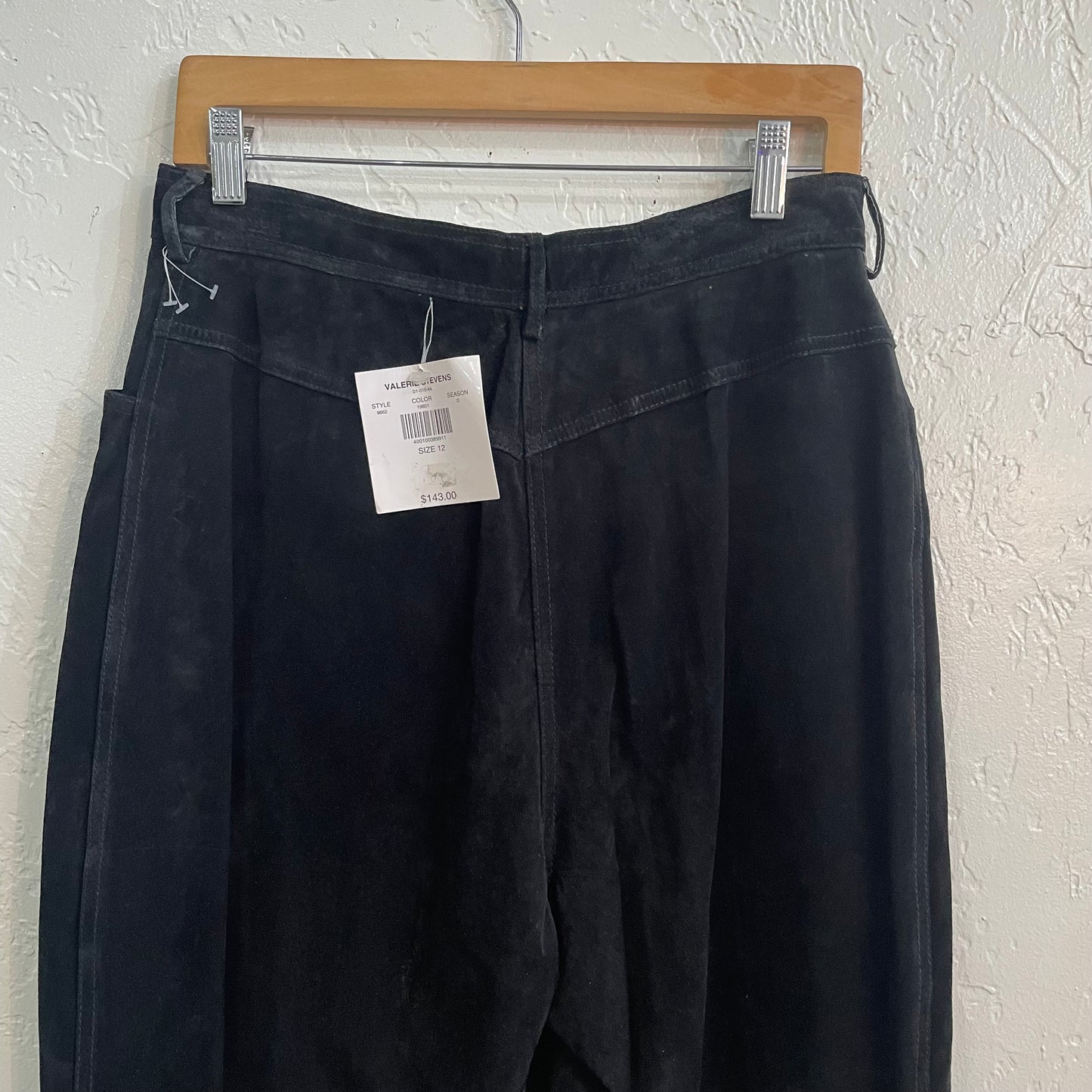 Valerie Steven’s Black Suede Pants NWT | Size 12