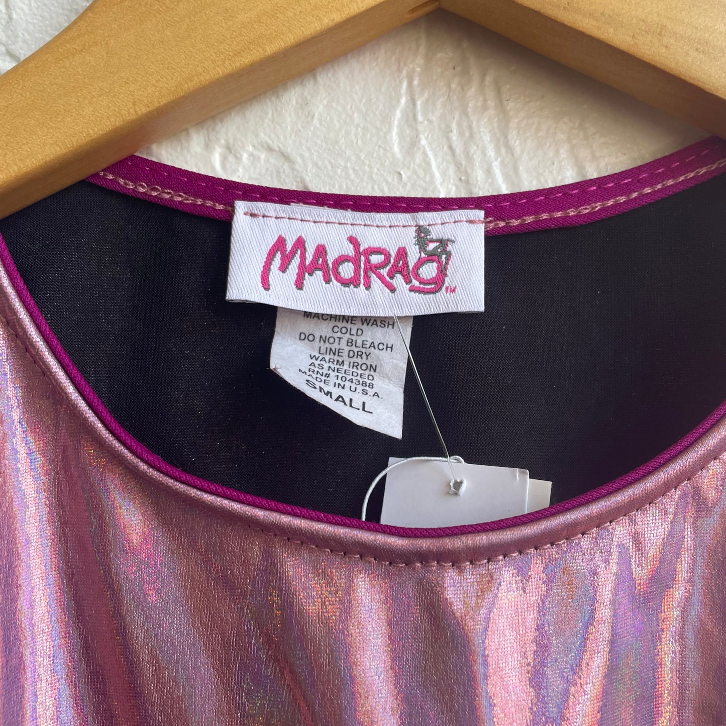 Pink Holographic Party Top Size | Small