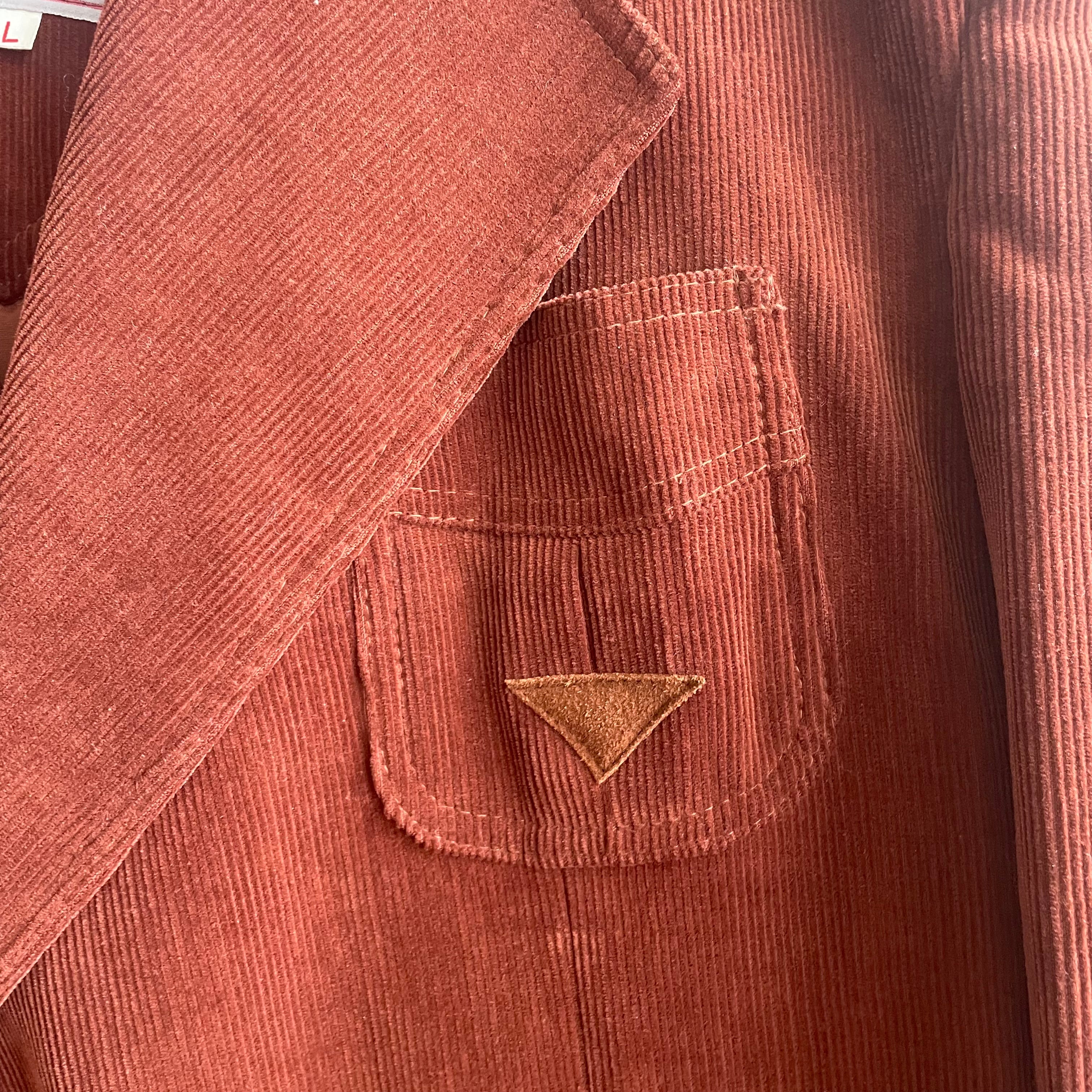 1970s Men’s 3-Piece Corduroy Suit Set | Large
