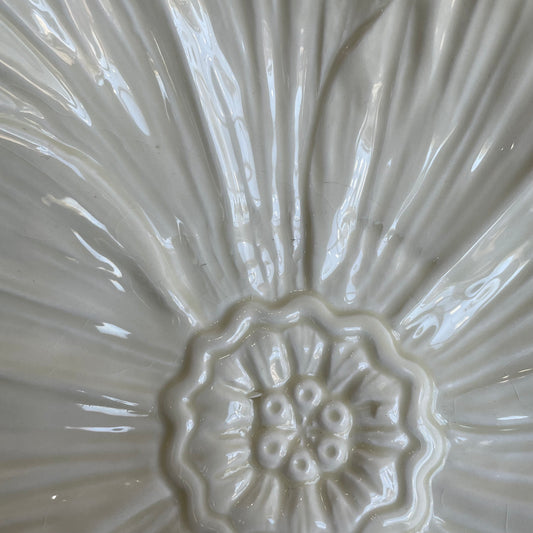 Arhaus Cream Ceramic Plate 8"