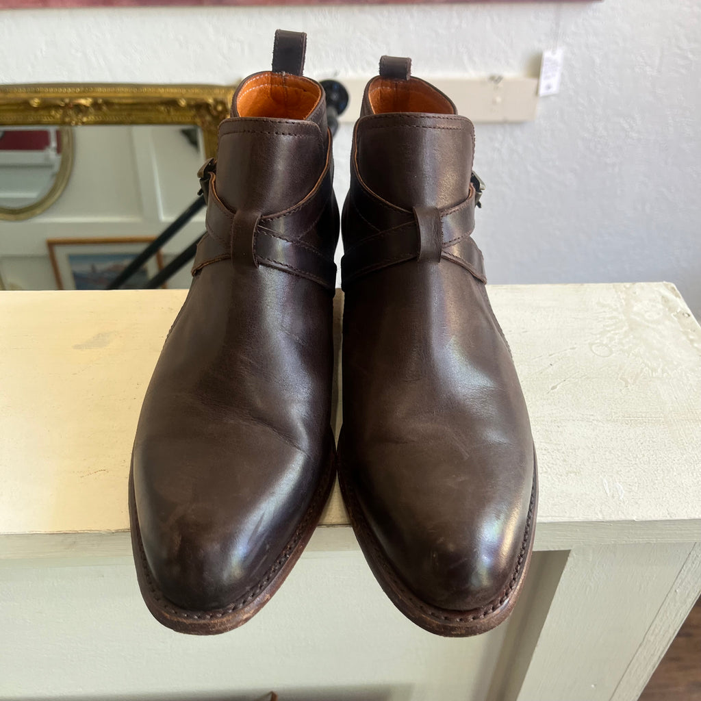 Frye Dorado Jodphur Leather Booties in Chocolate | 9M