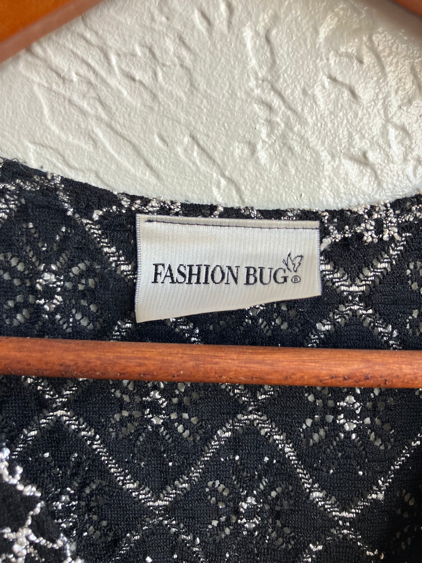 Y2K Black White Flower Sleeveless Top Medium