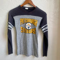Grey Black Steelers Shirt | Xs