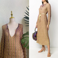 Missoni Wave-Print Knitted Maxi Dress |