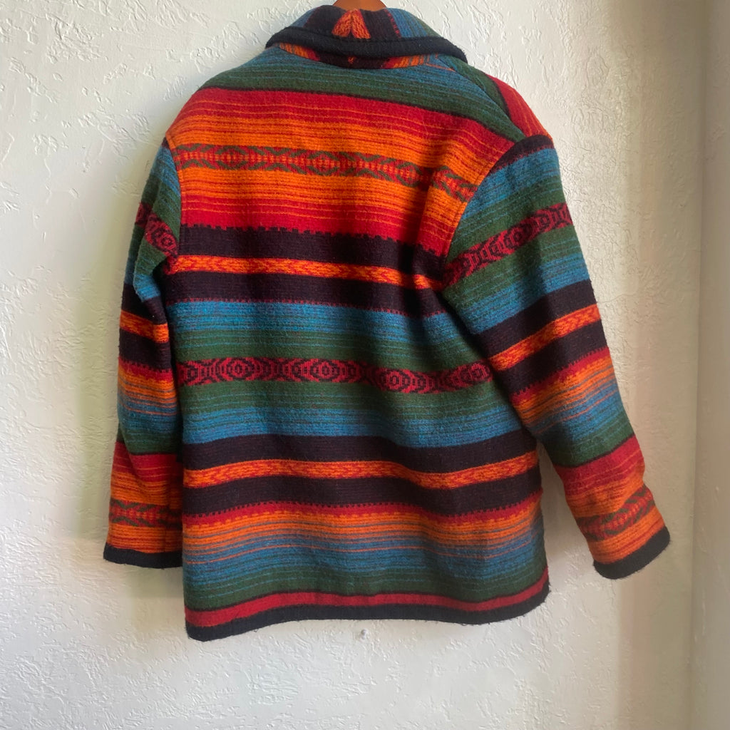 Vibrant Vintage 1970's Woolrich Strip Jacket | Medium