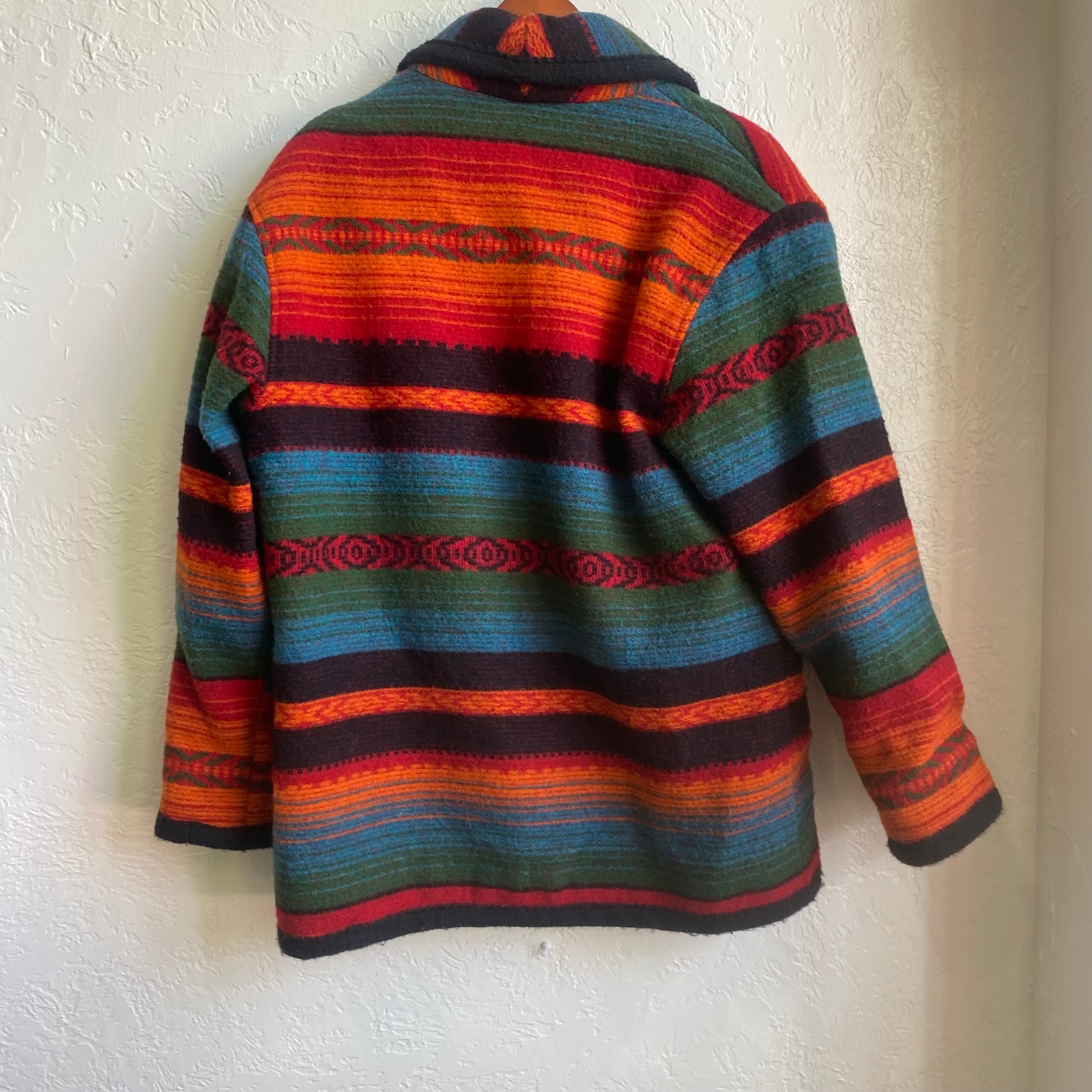 Vibrant Vintage 1970's Woolrich Strip Jacket | Medium