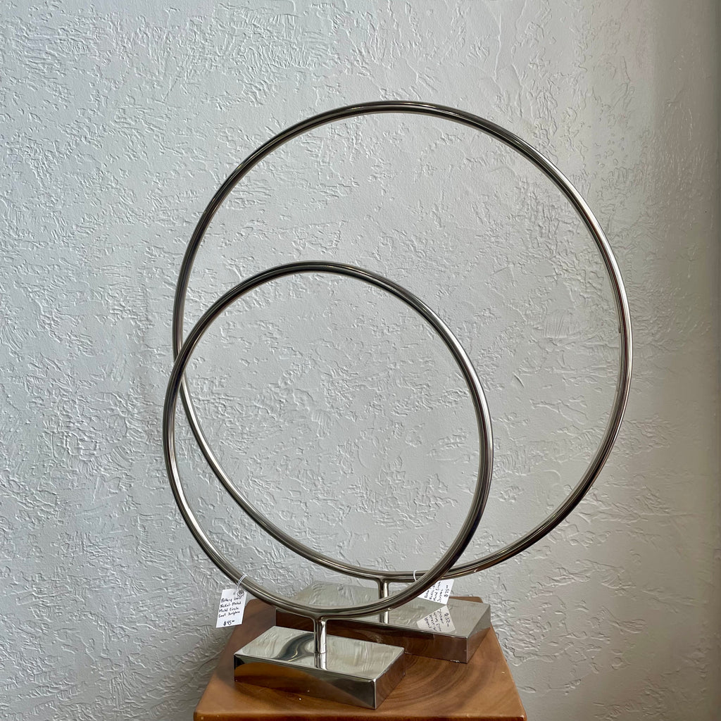 Pottery Barn Small Metal Circular Ring Sculpture