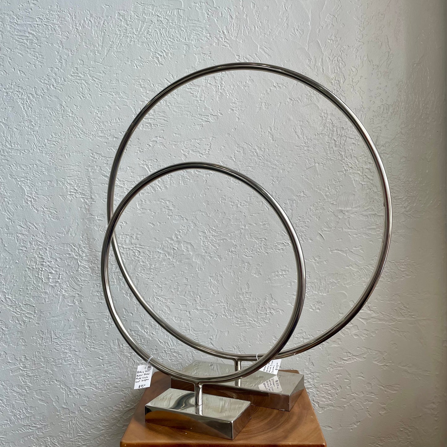 Pottery Barn Small Metal Circular Ring Sculpture