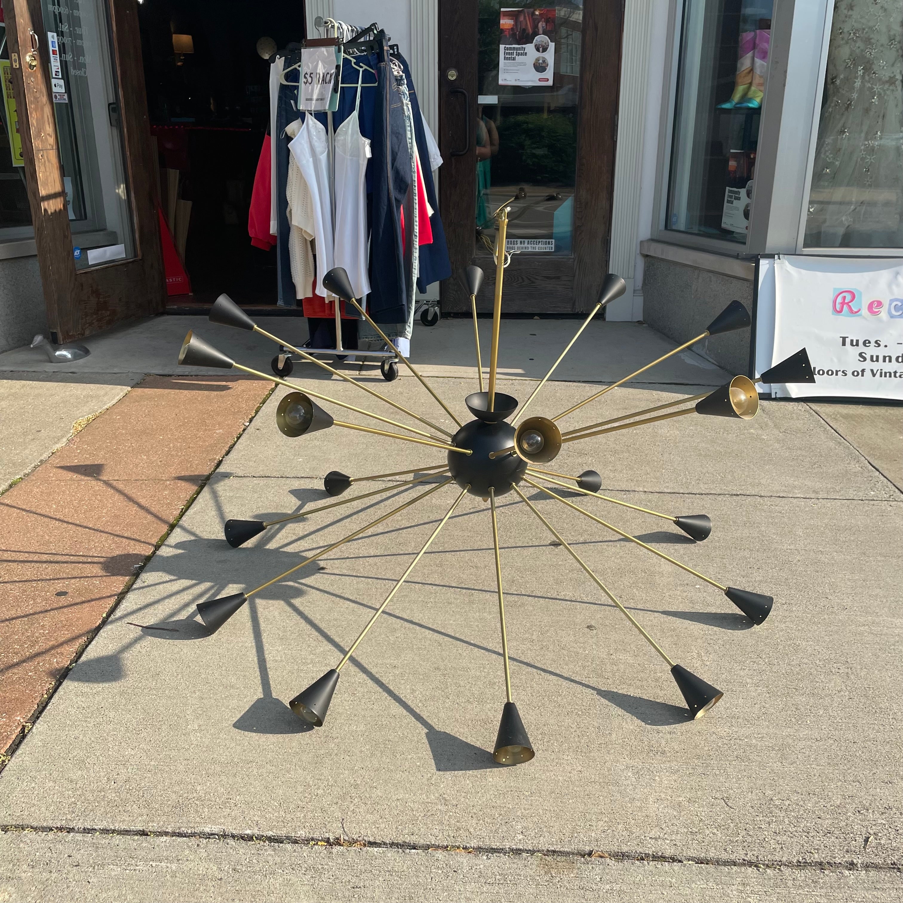 Mid Century Style 20 Arm Lights Sputnik Chandelier Ceiling Light Fixture