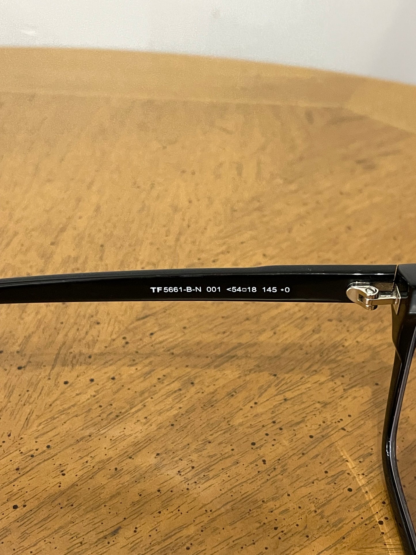 Tom Ford 5661 Blue Control 001 Acetate Shiny Black