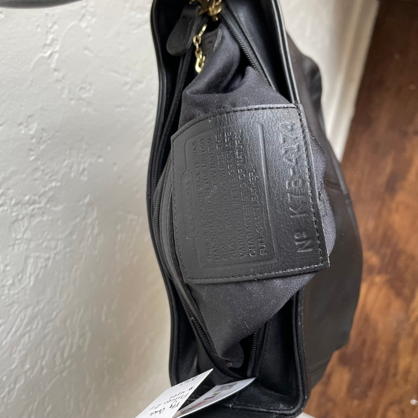 Coach Black Vintage Flatiron Zip #4174