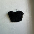 Black Floral Lingerie Bralette Corset | 36B